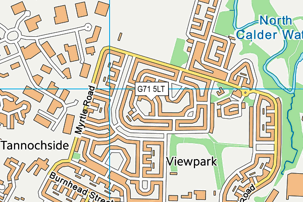 G71 5LT map - OS VectorMap District (Ordnance Survey)