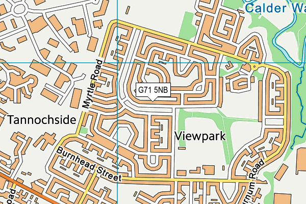 G71 5NB map - OS VectorMap District (Ordnance Survey)