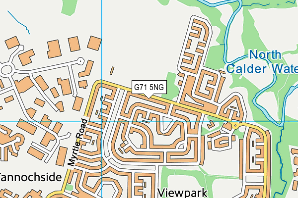 G71 5NG map - OS VectorMap District (Ordnance Survey)