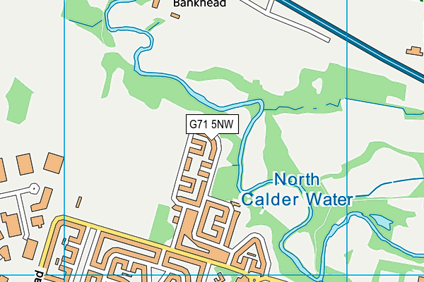 G71 5NW map - OS VectorMap District (Ordnance Survey)