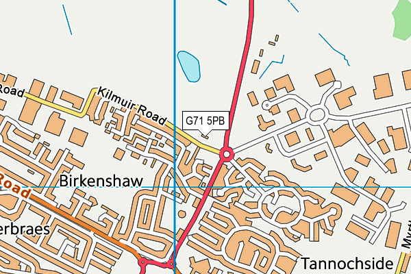 G71 5PB map - OS VectorMap District (Ordnance Survey)