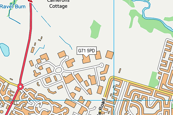 G71 5PD map - OS VectorMap District (Ordnance Survey)