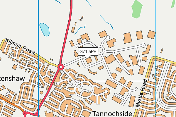 G71 5PH map - OS VectorMap District (Ordnance Survey)