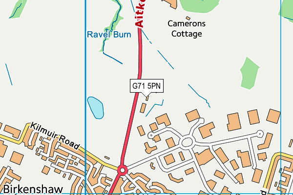 G71 5PN map - OS VectorMap District (Ordnance Survey)