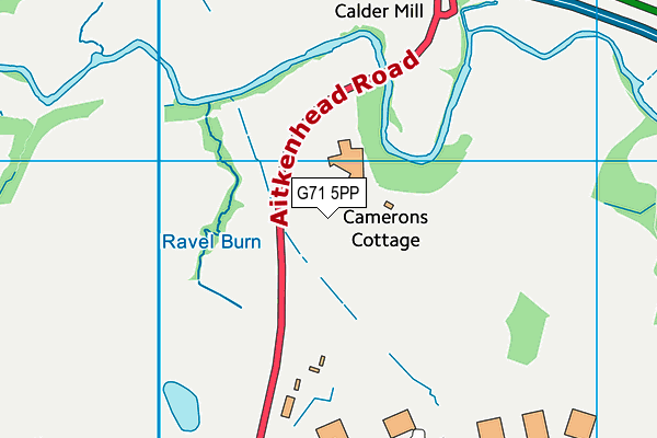 G71 5PP map - OS VectorMap District (Ordnance Survey)