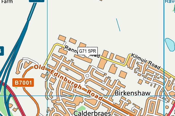 G71 5PR map - OS VectorMap District (Ordnance Survey)