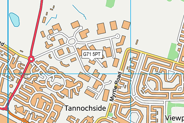 G71 5PT map - OS VectorMap District (Ordnance Survey)
