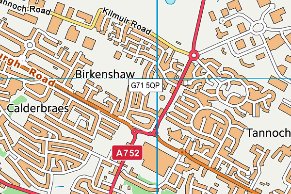 G71 5QP map - OS VectorMap District (Ordnance Survey)