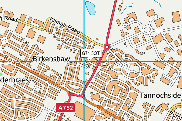 G71 5QT map - OS VectorMap District (Ordnance Survey)