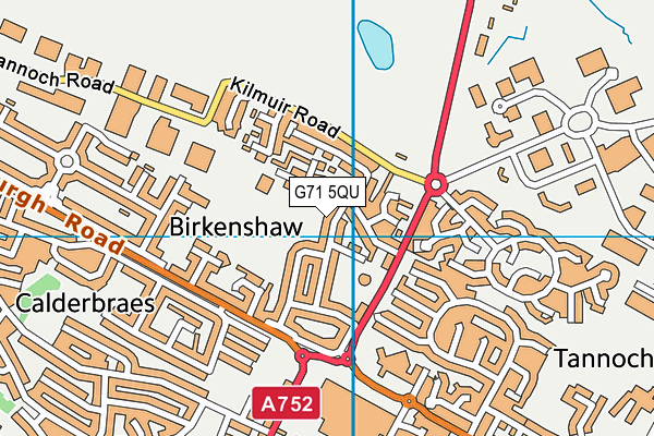 G71 5QU map - OS VectorMap District (Ordnance Survey)
