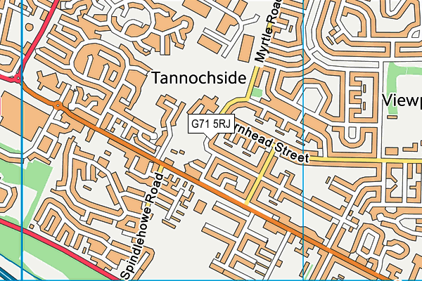 G71 5RJ map - OS VectorMap District (Ordnance Survey)