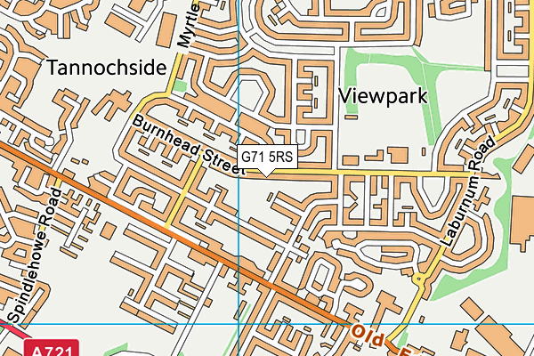 G71 5RS map - OS VectorMap District (Ordnance Survey)