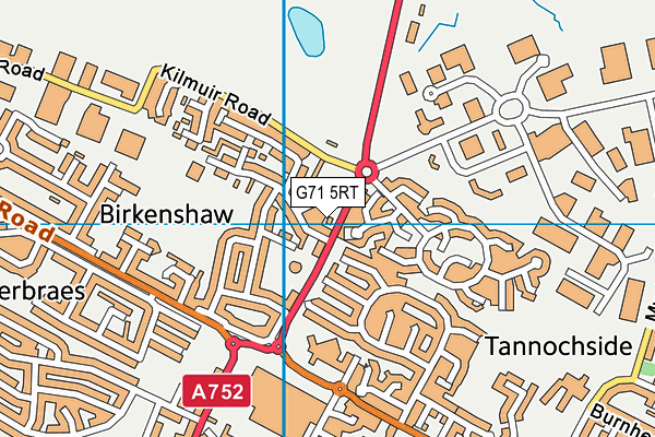 G71 5RT map - OS VectorMap District (Ordnance Survey)