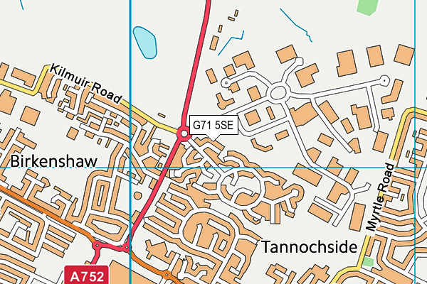 G71 5SE map - OS VectorMap District (Ordnance Survey)