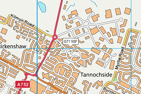 G71 5SF map - OS VectorMap District (Ordnance Survey)