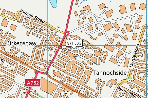 G71 5SG map - OS VectorMap District (Ordnance Survey)