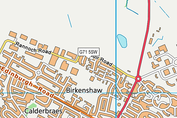 G71 5SW map - OS VectorMap District (Ordnance Survey)