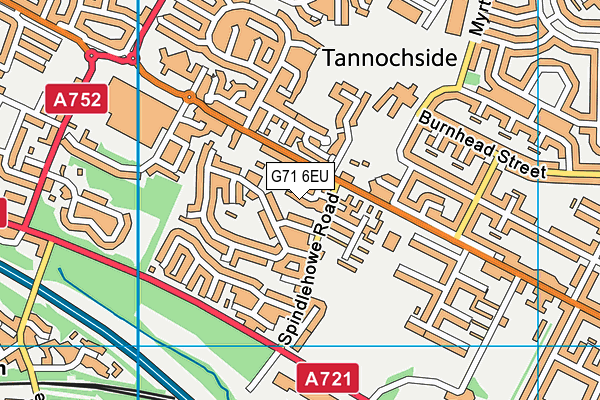 G71 6EU map - OS VectorMap District (Ordnance Survey)