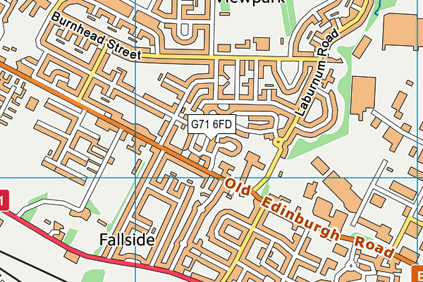 G71 6FD map - OS VectorMap District (Ordnance Survey)