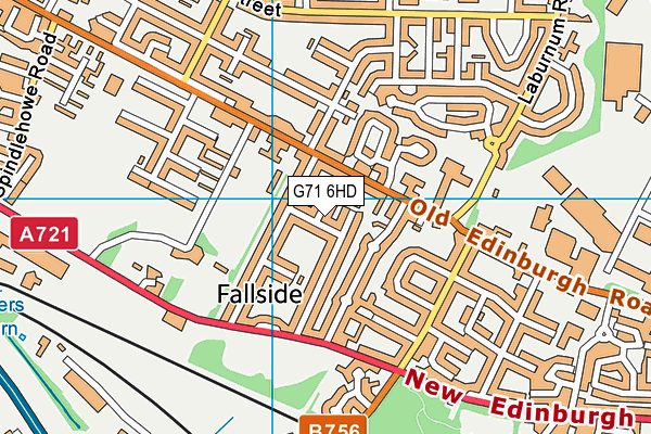 G71 6HD map - OS VectorMap District (Ordnance Survey)