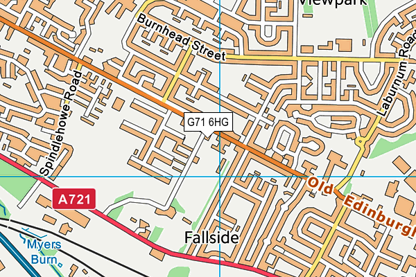 G71 6HG map - OS VectorMap District (Ordnance Survey)