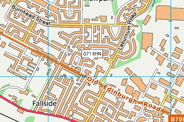 G71 6HN map - OS VectorMap District (Ordnance Survey)