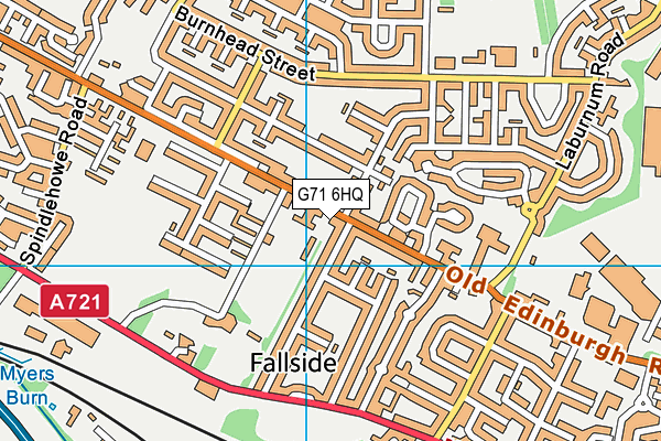 G71 6HQ map - OS VectorMap District (Ordnance Survey)