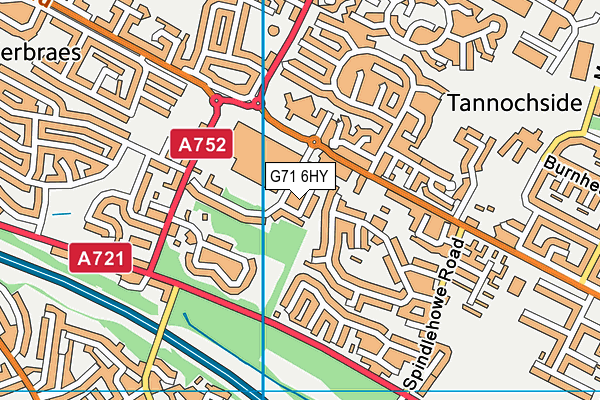 G71 6HY map - OS VectorMap District (Ordnance Survey)