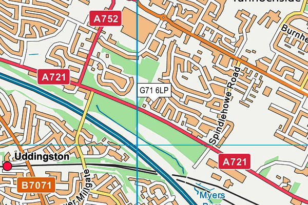 G71 6LP map - OS VectorMap District (Ordnance Survey)