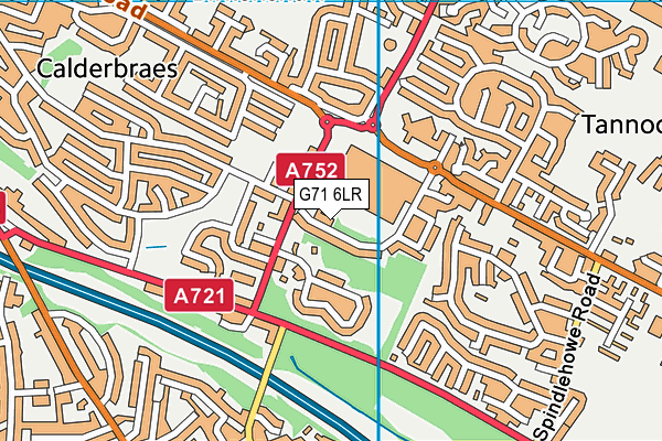 G71 6LR map - OS VectorMap District (Ordnance Survey)