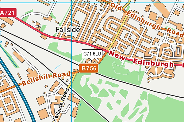 G71 6LU map - OS VectorMap District (Ordnance Survey)