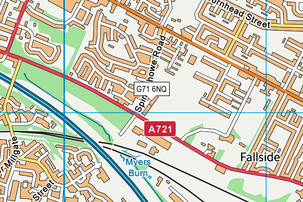 G71 6NQ map - OS VectorMap District (Ordnance Survey)