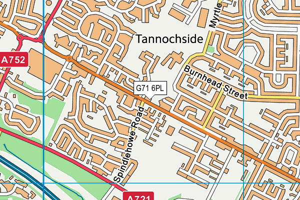 G71 6PL map - OS VectorMap District (Ordnance Survey)