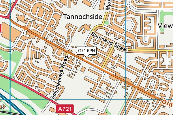 G71 6PN map - OS VectorMap District (Ordnance Survey)