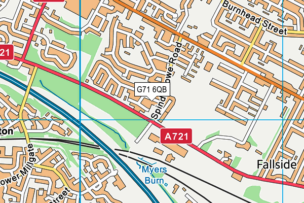 G71 6QB map - OS VectorMap District (Ordnance Survey)