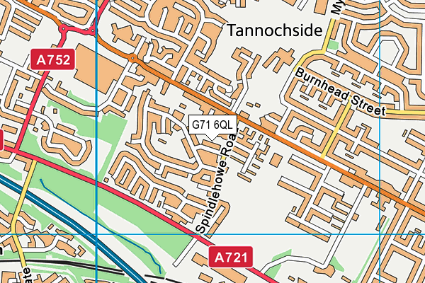 G71 6QL map - OS VectorMap District (Ordnance Survey)