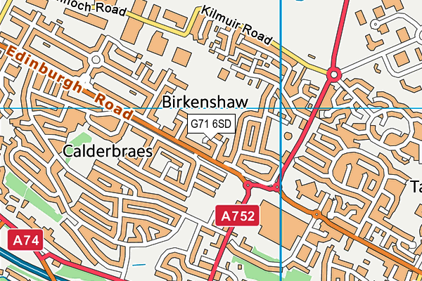 G71 6SD map - OS VectorMap District (Ordnance Survey)