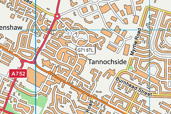 G71 6TL map - OS VectorMap District (Ordnance Survey)