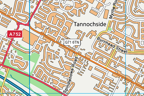 G71 6TN map - OS VectorMap District (Ordnance Survey)