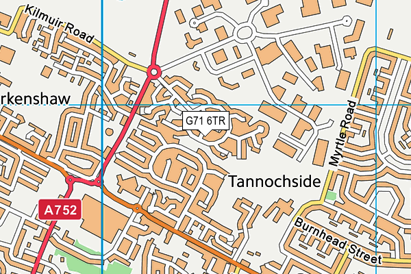 G71 6TR map - OS VectorMap District (Ordnance Survey)