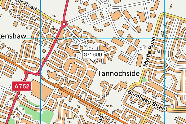 G71 6UD map - OS VectorMap District (Ordnance Survey)