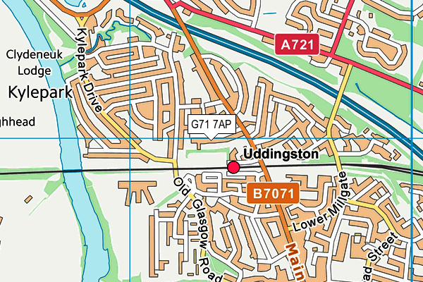 G71 7AP map - OS VectorMap District (Ordnance Survey)