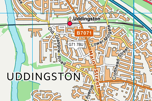 G71 7BU map - OS VectorMap District (Ordnance Survey)