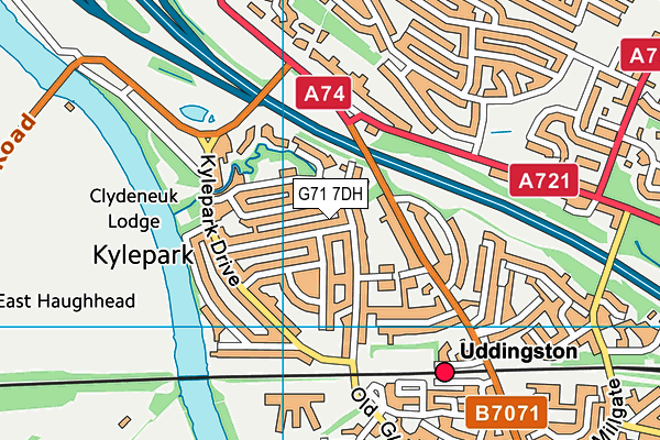 G71 7DH map - OS VectorMap District (Ordnance Survey)