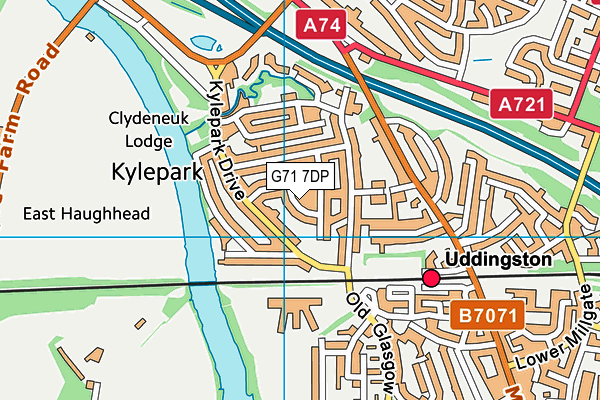 G71 7DP map - OS VectorMap District (Ordnance Survey)