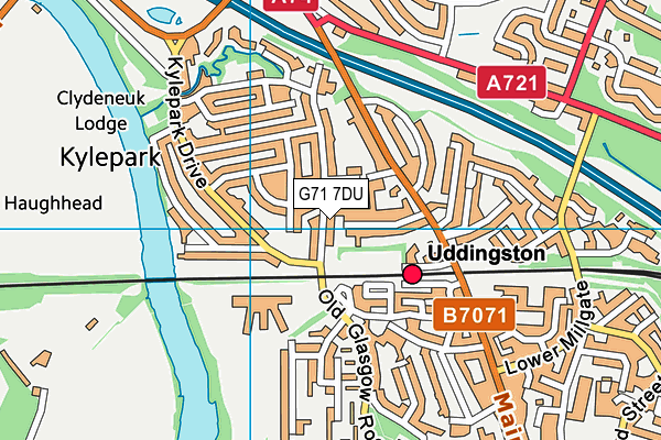 G71 7DU map - OS VectorMap District (Ordnance Survey)