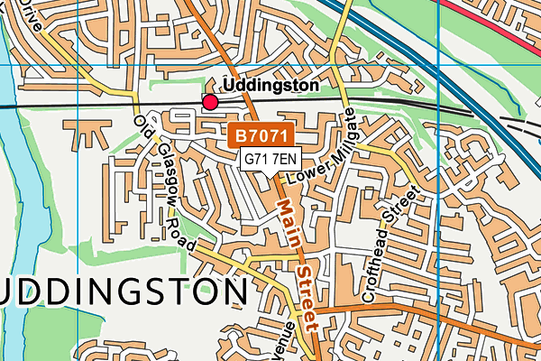 G71 7EN map - OS VectorMap District (Ordnance Survey)