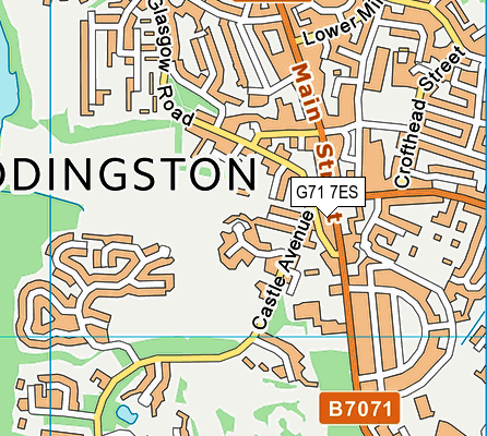 G71 7ES map - OS VectorMap District (Ordnance Survey)