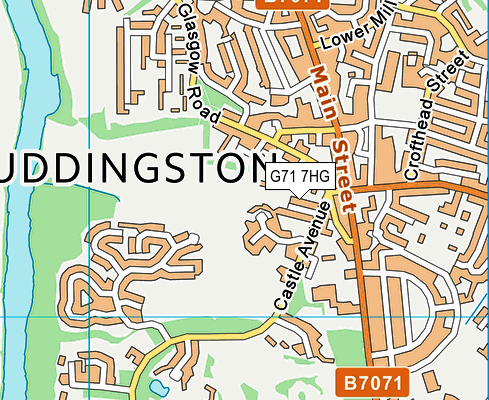 G71 7HG map - OS VectorMap District (Ordnance Survey)