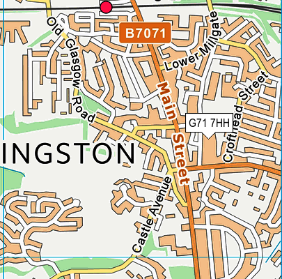 G71 7HH map - OS VectorMap District (Ordnance Survey)